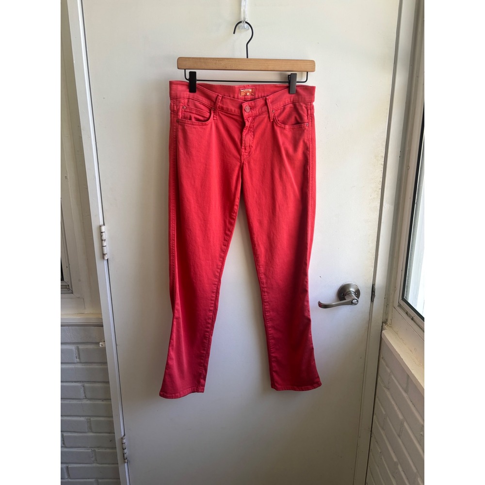 MOTHER The Rascal Cuff Straight Leg Jeans Size‎ 28 boho maximalist layered
